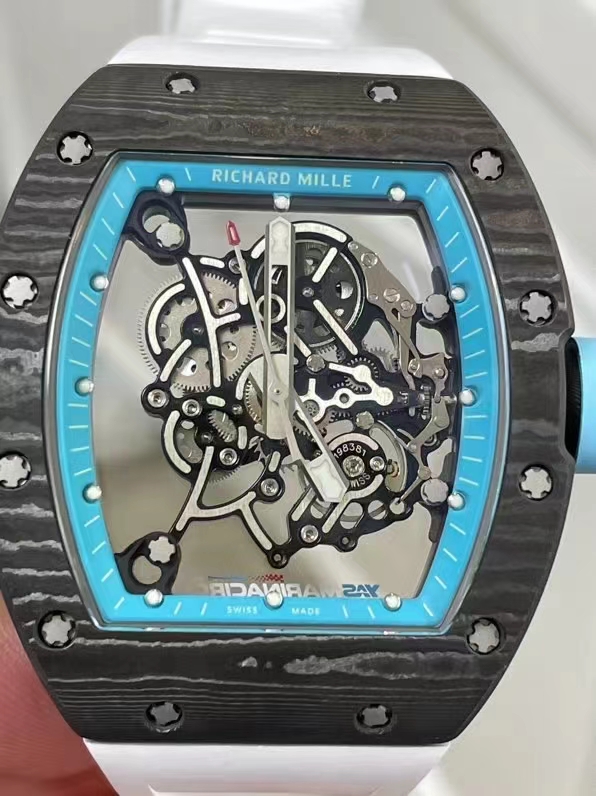 Richard Mille R M Limited Edition Millerm055 ,watch Case Ntpt 5 Titanium 70 Caliber Rmul2manual Windingmovement, Pvd Titalyt