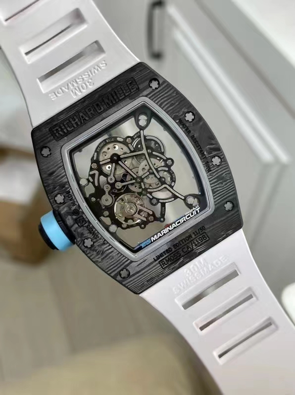 Richard Mille R M Limited Edition Millerm055 ,watch Case Ntpt 5 Titanium 70 Caliber Rmul2manual Windingmovement, Pvd Titalyt