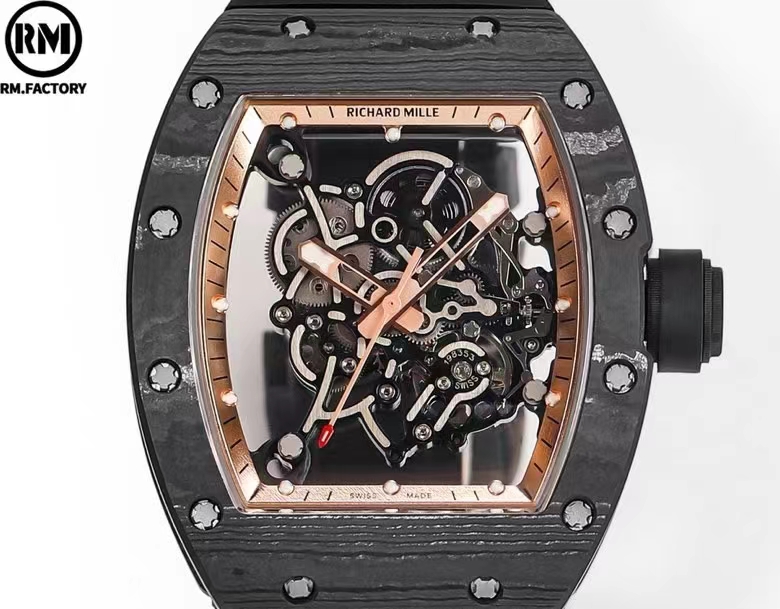 Richard Mille R M Limited Edition Millerm055 ,watch Case Ntpt 5 Titanium 70 Caliber Rmul2manual Windingmovement, Pvd Titalyt