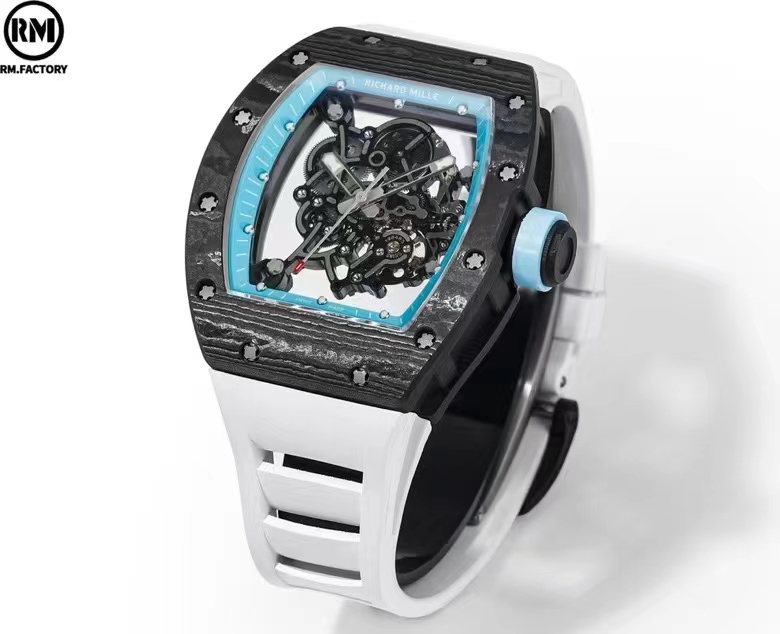 Richard Mille R M Limited Edition Millerm055 ,watch Case Ntpt 5 Titanium 70 Caliber Rmul2manual Windingmovement, Pvd Titalyt