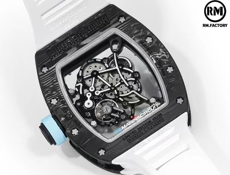 Richard Mille R M Limited Edition Millerm055 ,watch Case Ntpt 5 Titanium 70 Caliber Rmul2manual Windingmovement, Pvd Titalyt