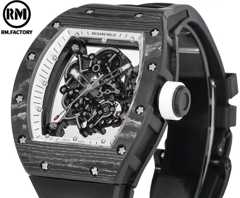 Richard Mille R M Limited Edition Millerm055 ,watch Case Ntpt 5 Titanium 70 Caliber Rmul2manual Windingmovement, Pvd Titalyt