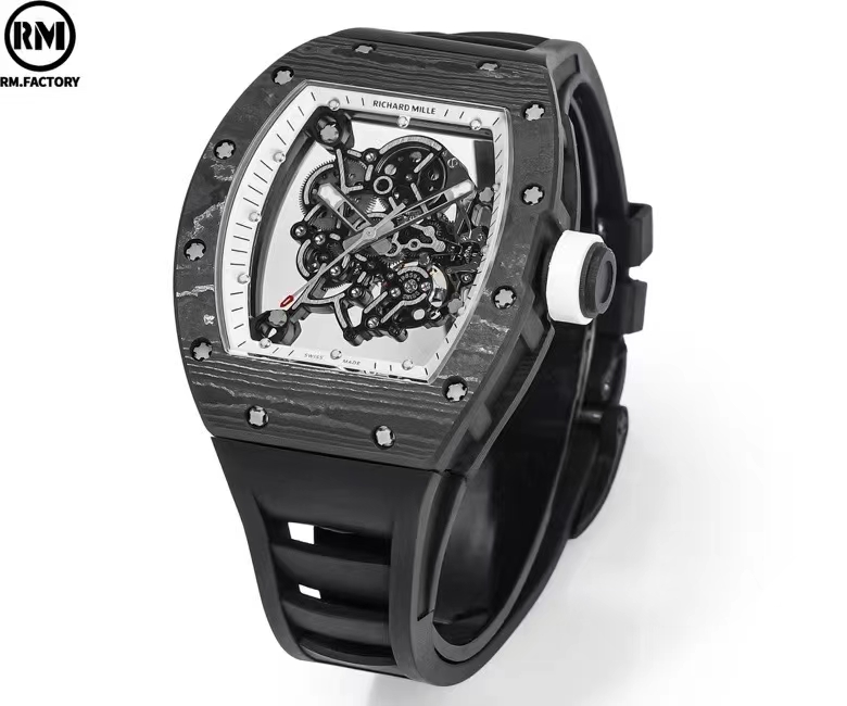 Richard Mille R M Limited Edition Millerm055 ,watch Case Ntpt 5 Titanium 70 Caliber Rmul2manual Windingmovement, Pvd Titalyt