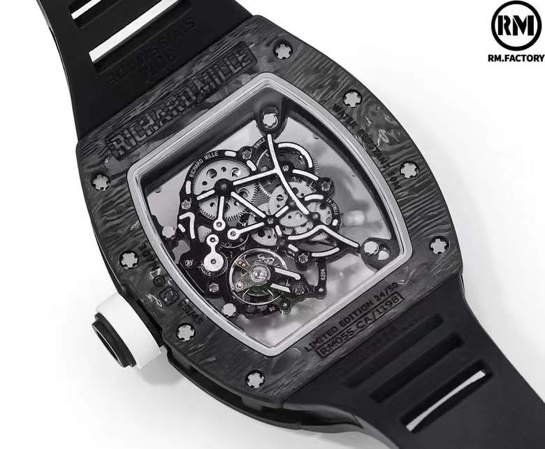 Richard Mille R M Limited Edition Millerm055 ,watch Case Ntpt 5 Titanium 70 Caliber Rmul2manual Windingmovement, Pvd Titalyt