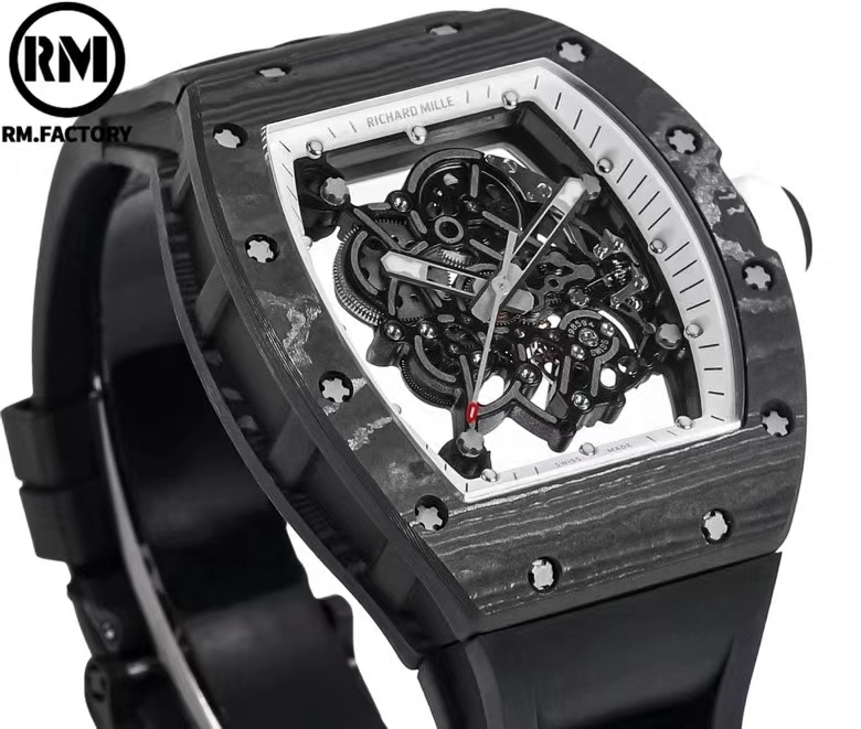 Richard Mille R M Limited Edition Millerm055 ,watch Case Ntpt 5 Titanium 70 Caliber Rmul2manual Windingmovement, Pvd Titalyt