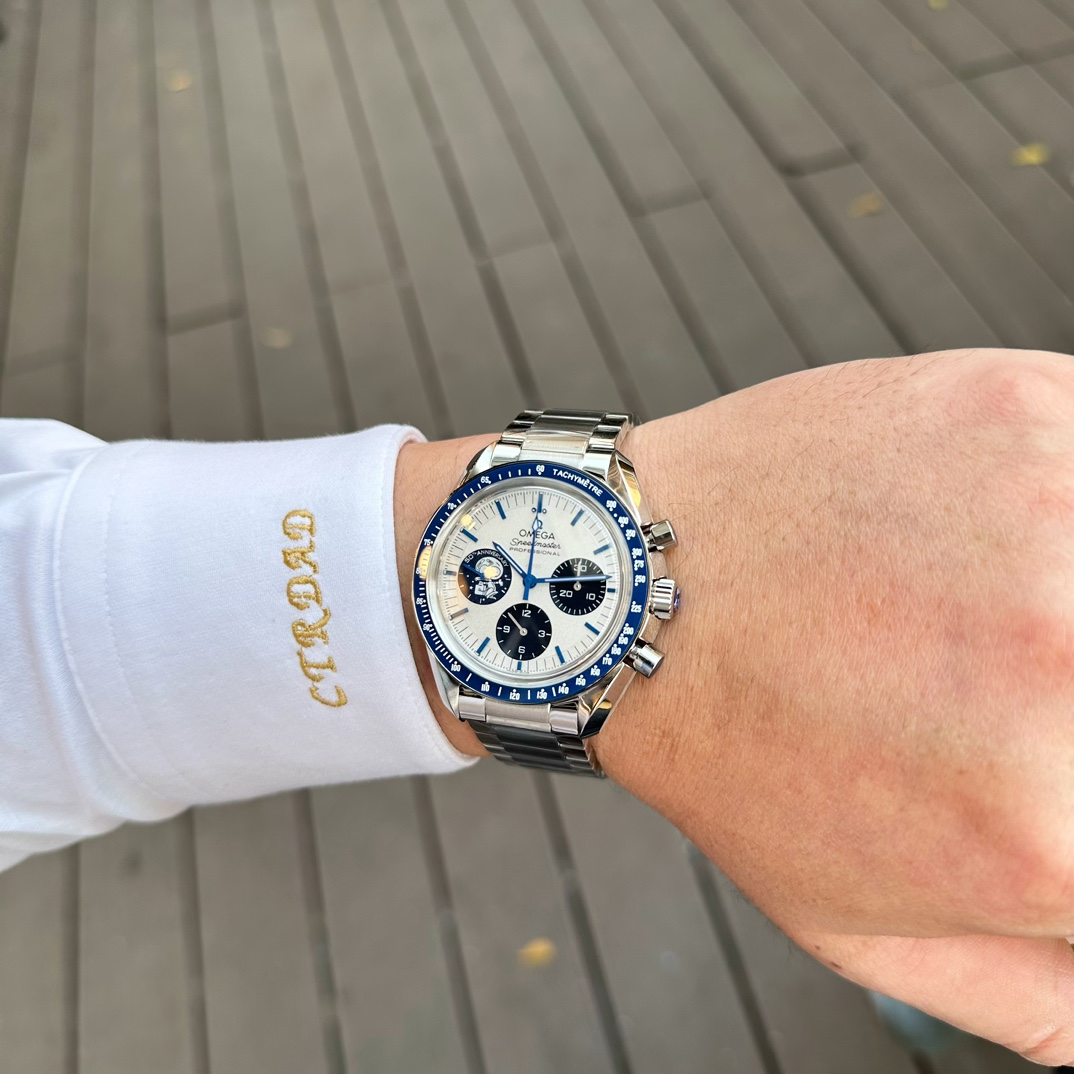 Omega Steel Strap 666666 N1factoryomega 001 50 V4 watch Case Ceramic movement 3861manual Winding Mold Opening 1 N1