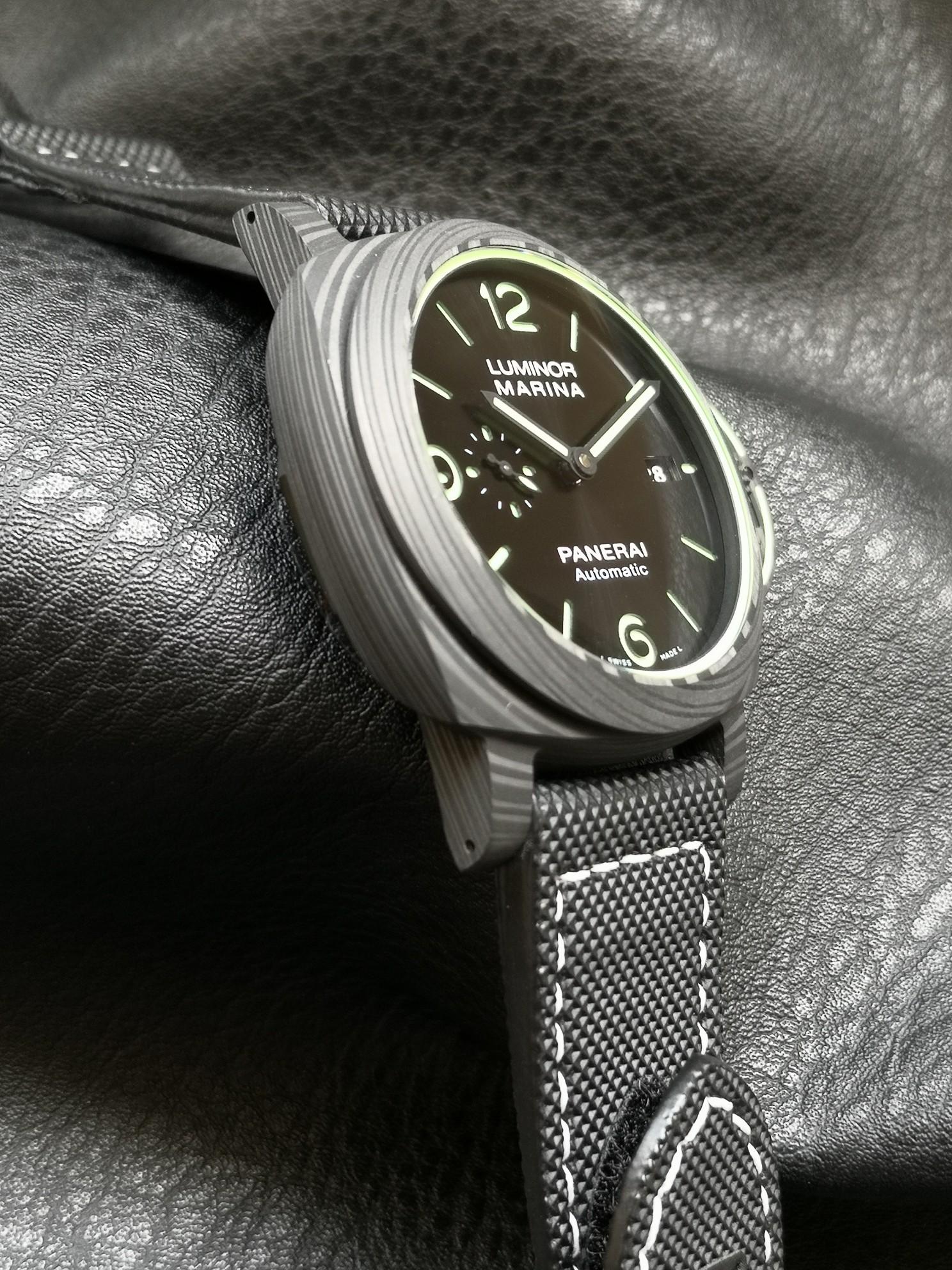 Panerai Vs 2020 :panerailuminor Pam01118 Sportech Watch Strap, Luminous Titaniumwatch Clasp-carbotech Case- Super-luminovaluminous Luminousluminor Marina automatic Dial ,p.9010 ,44