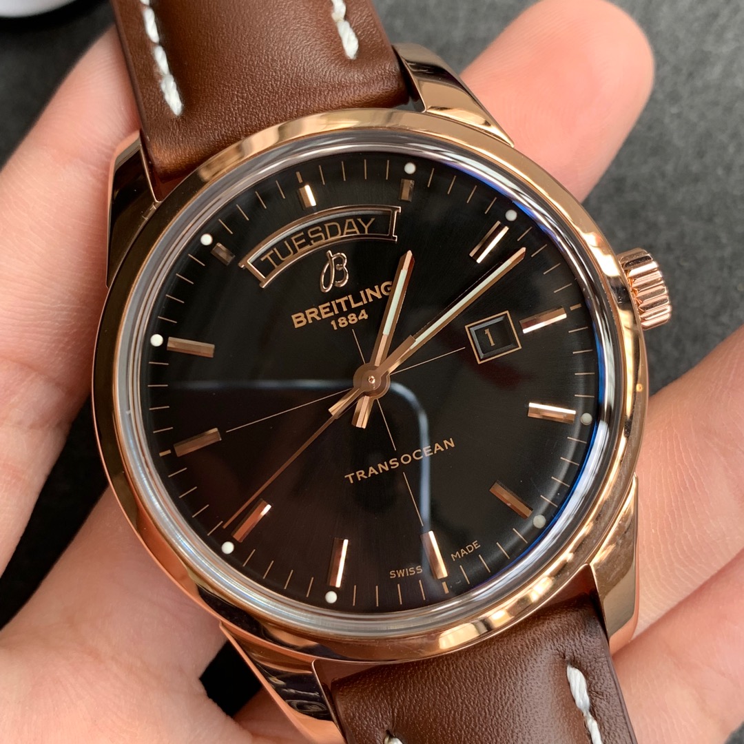 Breitling V7 Breitlingtransocean Day Datebreitlingnew Style- Mold Opening Gram 1,size4312.8 ,316l Cnc ,watch Clasp Logo Original V7 Movement Cal45 V7 Waterproof Qc Luminousoriginal Luminous 4w .v7 Maker