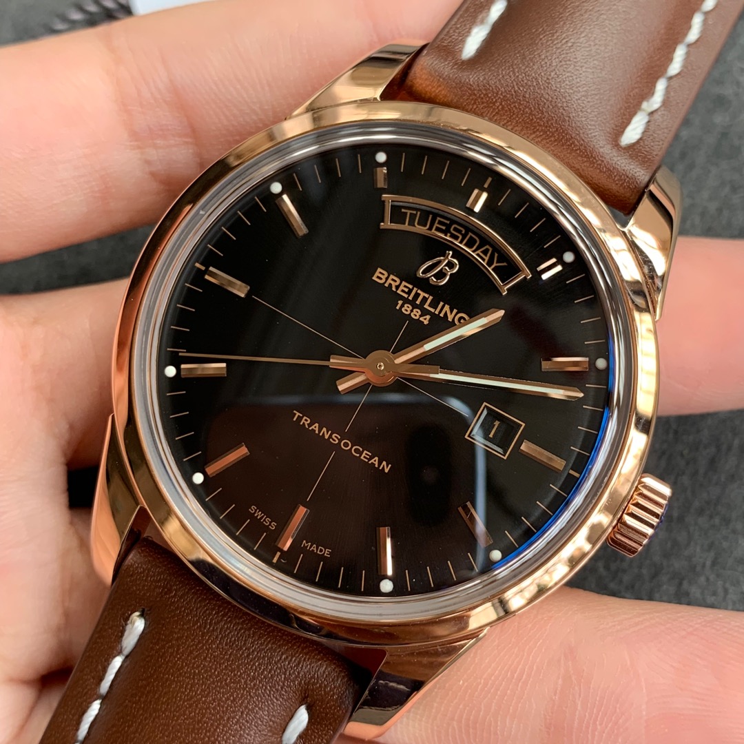 Breitling V7 Breitlingtransocean Day Datebreitlingnew Style- Mold Opening Gram 1,size4312.8 ,316l Cnc ,watch Clasp Logo Original V7 Movement Cal45 V7 Waterproof Qc Luminousoriginal Luminous 4w .v7 Maker