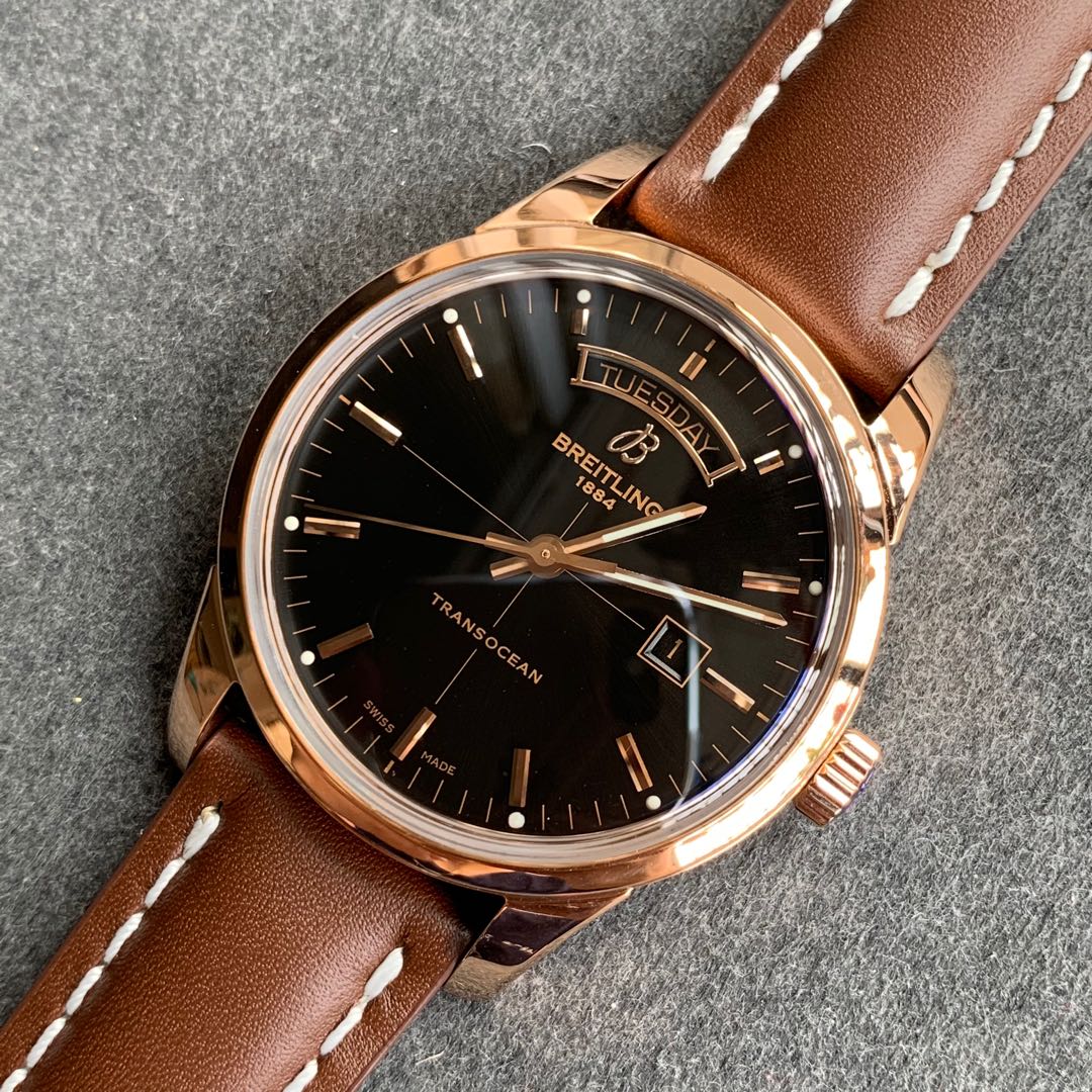 Breitling V7 Breitlingtransocean Day Datebreitlingnew Style- Mold Opening Gram 1,size4312.8 ,316l Cnc ,watch Clasp Logo Original V7 Movement Cal45 V7 Waterproof Qc Luminousoriginal Luminous 4w .v7 Maker