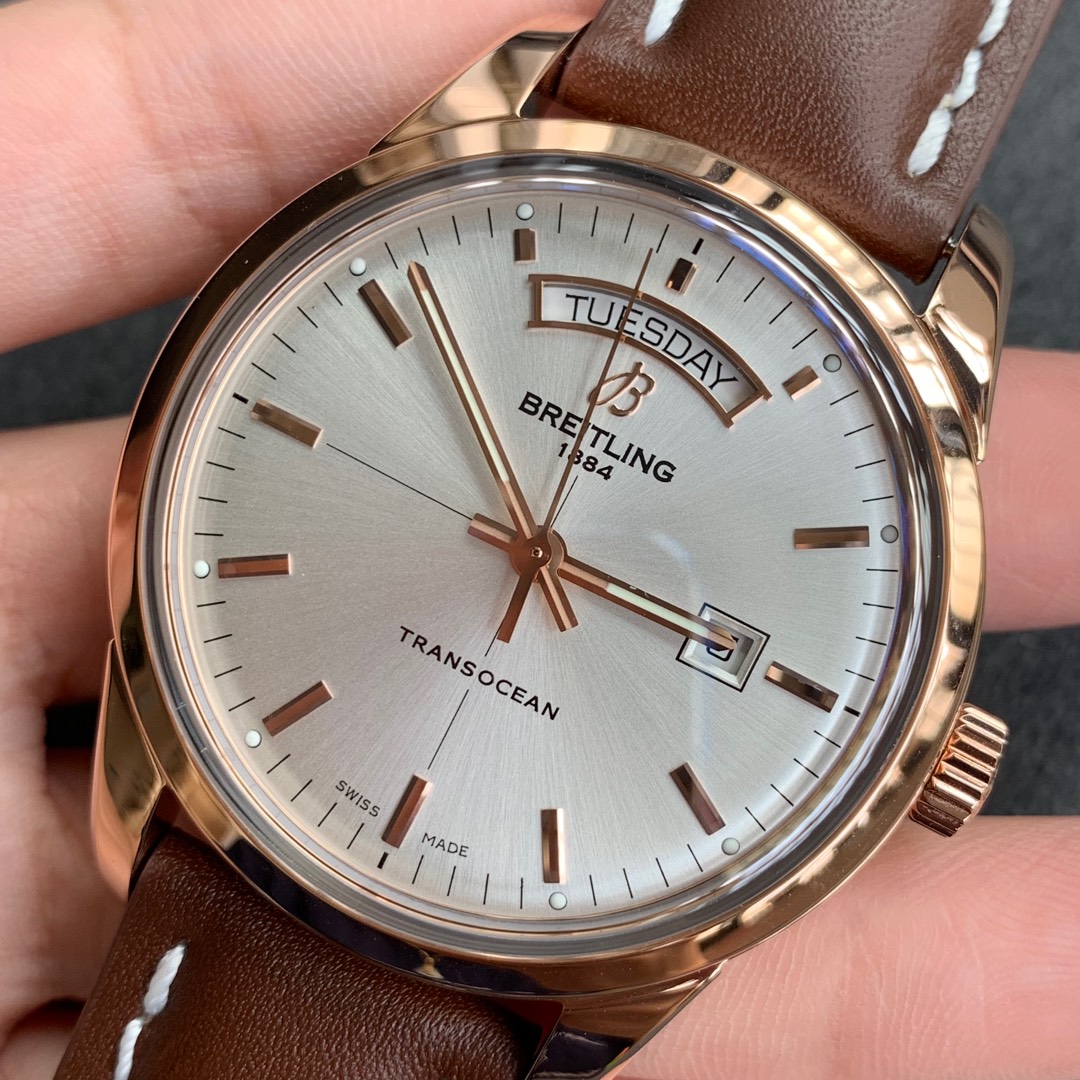 Breitling V7 Breitlingtransocean Day Datebreitlingnew Style- Mold Opening Gram 1,size4312.8 ,316l Cnc ,watch Clasp Logo Original V7 Movement Cal45 V7 Waterproof Qc Luminousoriginal Luminous 4w .v7 Maker