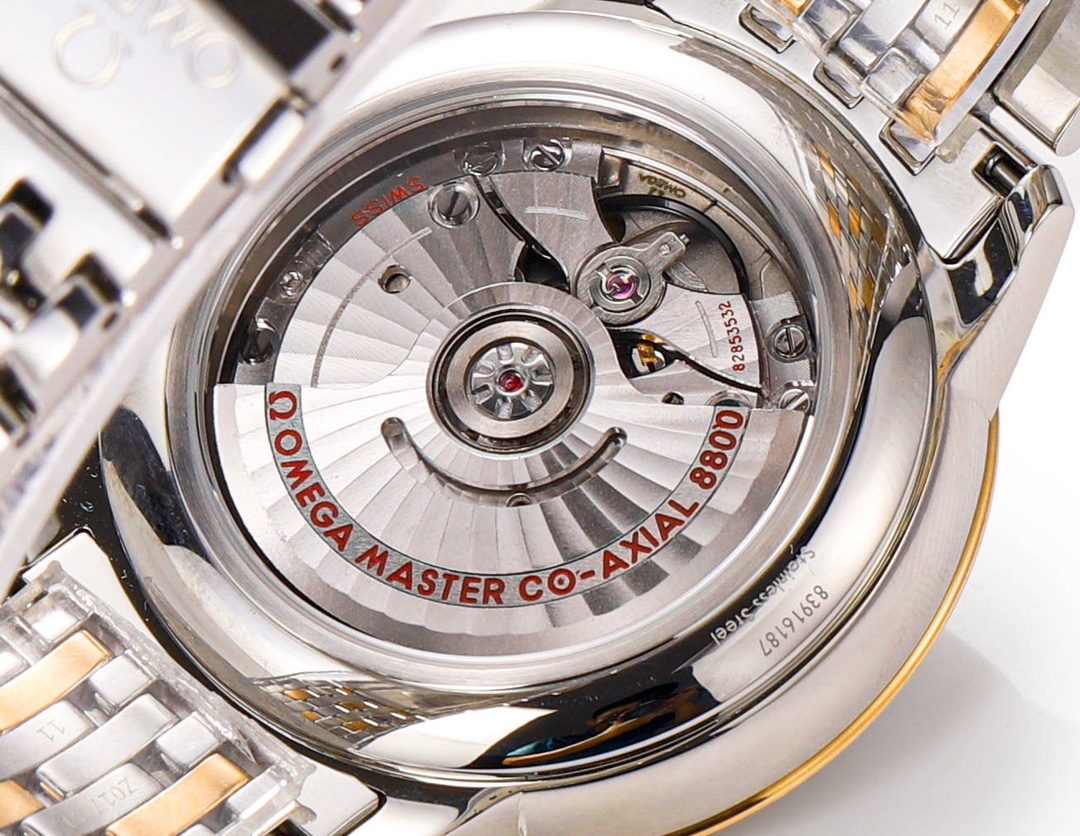 Omega Gtfactory Gt 40 Watch Case Mold Opening, Original Dial Pvd Steel Strap Clasp Omega8800 Movement, Sapphire Crystal