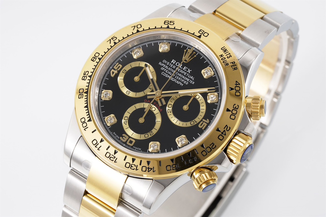 Rolex King Daytona 4130 A Original1 1 Size:40 mm 12.2 Watch Dial Luminouswatch Hands movement Ar 904lwatch Strap, Rose Gold Plated 18k