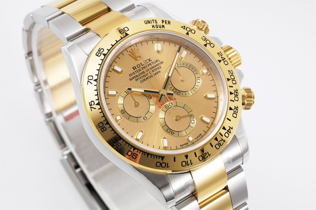 Rolex King Daytona 4130 A Original1 1 Size:40 mm 12.2 Watch Dial Luminouswatch Hands movement Ar 904lwatch Strap, Rose Gold Plated 18k