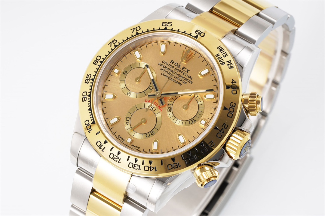 Rolex King Daytona 4130 A Original1 1 Size:40 mm 12.2 Watch Dial Luminouswatch Hands movement Ar 904lwatch Strap, Rose Gold Plated 18k