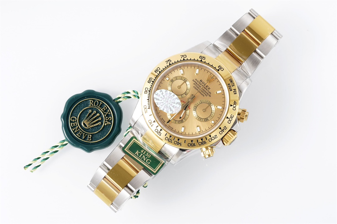 Rolex King Daytona 4130 A Original1 1 Size:40 mm 12.2 Watch Dial Luminouswatch Hands movement Ar 904lwatch Strap, Rose Gold Plated 18k