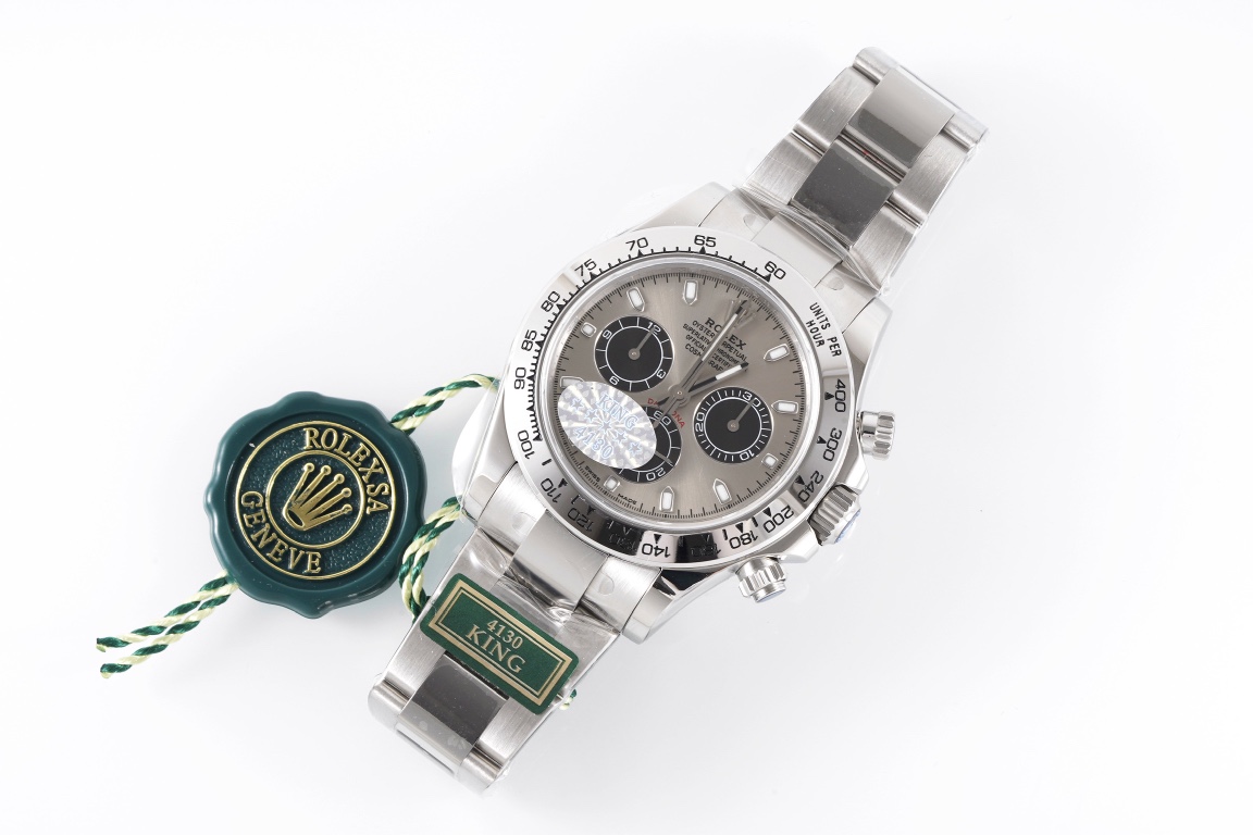Rolex King Daytona 4130 Original1 1 Size:40 mm 12.2 Watch Dial Luminouswatch Hands movement Ar 904lwatch Strap, Rose Gold Plated 18k