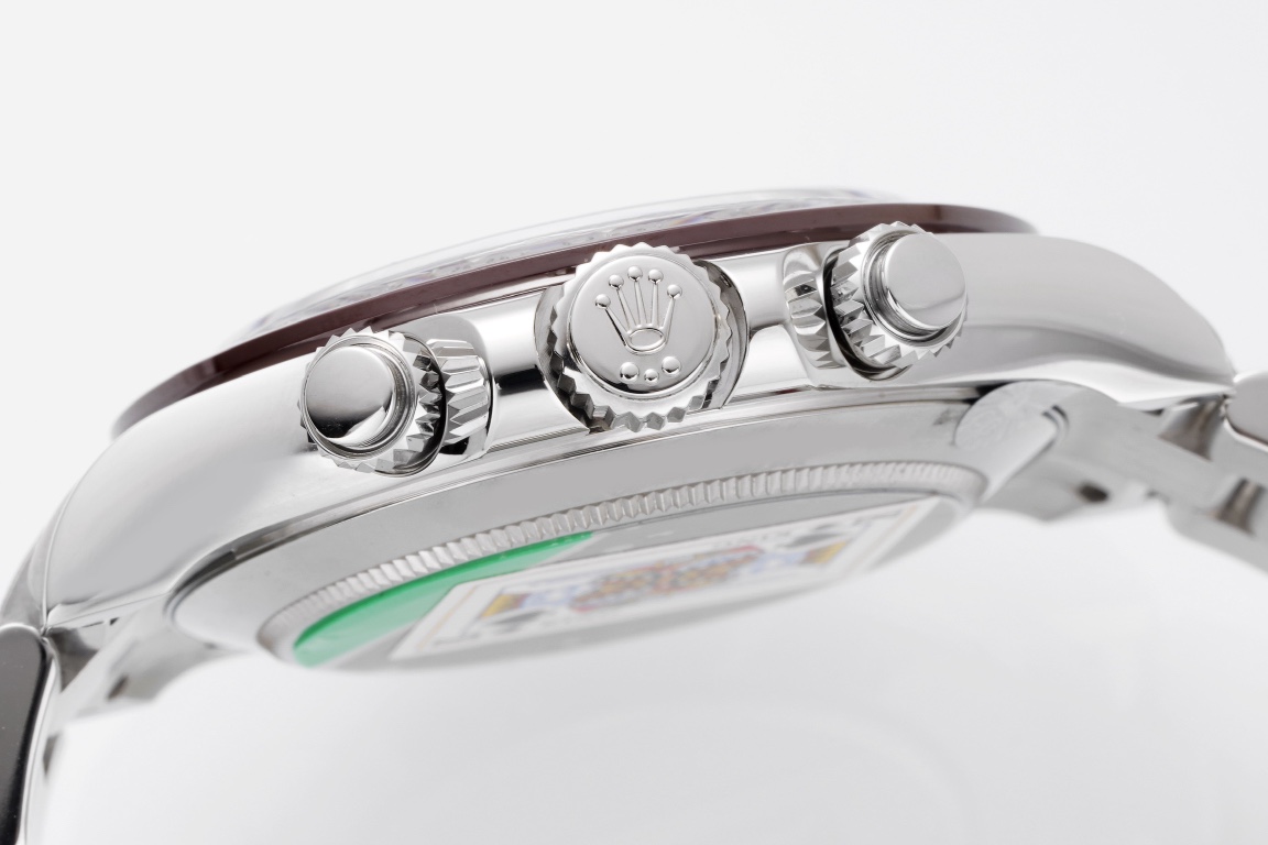 Rolex King Daytona 4130 A Original1 1 Size:40 mm 12.2 Watch Dial Luminouswatch Hands movement Ceramic Ar 904lwatch Strap, Rose Gold Plated 18k