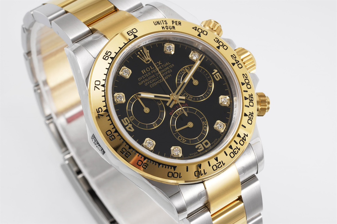 Rolex King Daytona 4130 A Original1 1 Size:40 mm 12.2 Watch Dial Luminouswatch Hands movement Ar 904lwatch Strap, Rose Gold Plated 18k