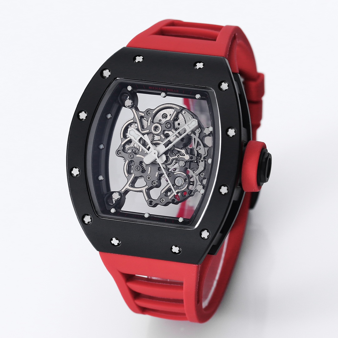 Richard Mille Bbr:2024 Original Movement, 1 Watch Case: Ceramicwatch Case,watch 2 Originalrmul2 3 Diameter:size 90x42.70 ,thickness 5 mm 4 Crystal Strap 6 Clasp:original Millerm055