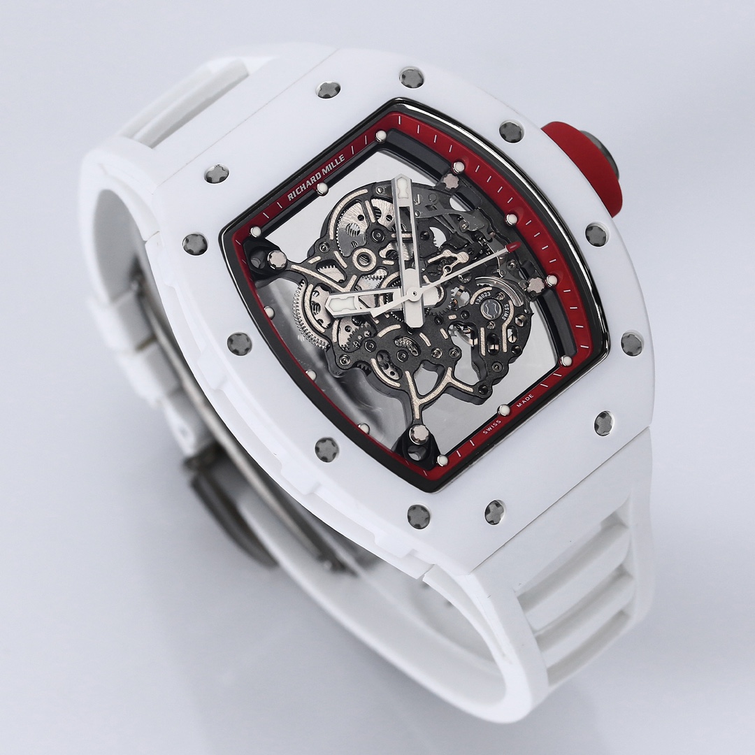 Richard Mille Bbr:2024 Original Movement, 1 Watch Case: Ceramicwatch Case,watch 2 Originalrmul2 3 Diameter:size 90x42.70 ,thickness 5 mm 4 Crystal Strap 6 Clasp:original Millerm055