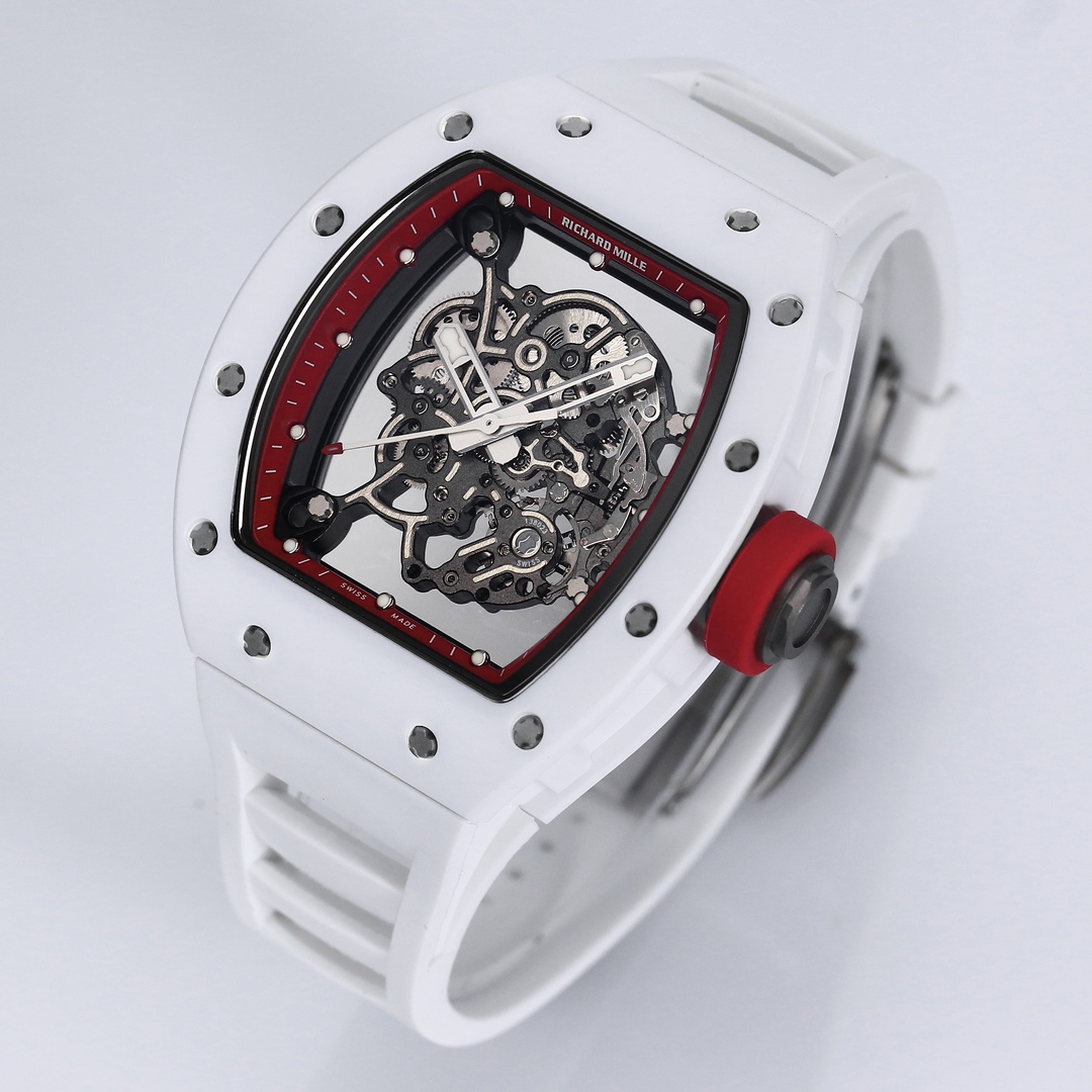 Richard Mille Bbr:2024 Original Movement, 1 Watch Case: Ceramicwatch Case,watch 2 Originalrmul2 3 Diameter:size 90x42.70 ,thickness 5 mm 4 Crystal Strap 6 Clasp:original Millerm055