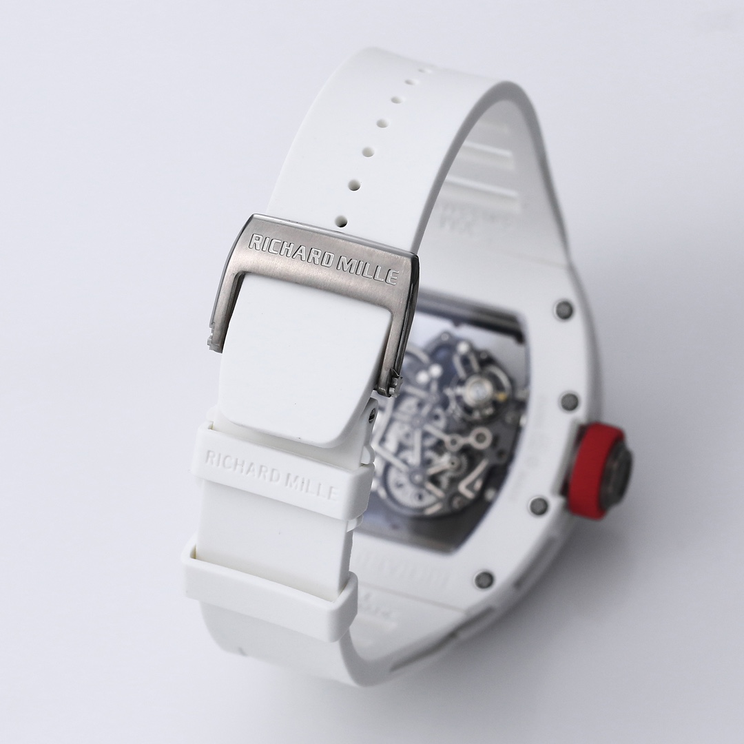 Richard Mille Bbr:2024 Original Movement, 1 Watch Case: Ceramicwatch Case,watch 2 Originalrmul2 3 Diameter:size 90x42.70 ,thickness 5 mm 4 Crystal Strap 6 Clasp:original Millerm055