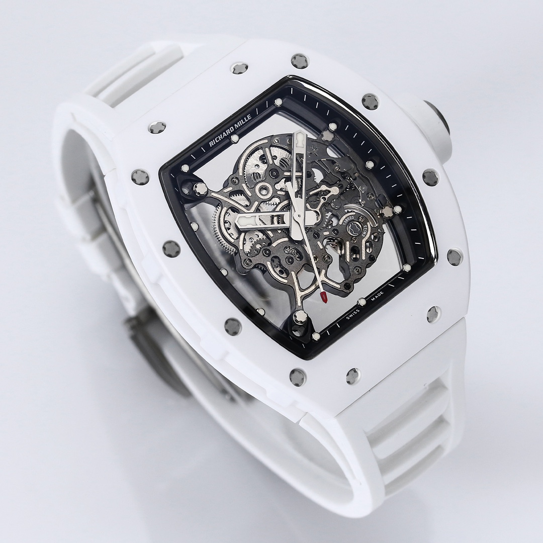 Richard Mille Bbr:2024 Original Movement, 1 Watch Case: Ceramicwatch Case,watch 2 Originalrmul2 3 Diameter:size 90x42.70 ,thickness 5 mm 4 Crystal Strap 6 Clasp:original Millerm055