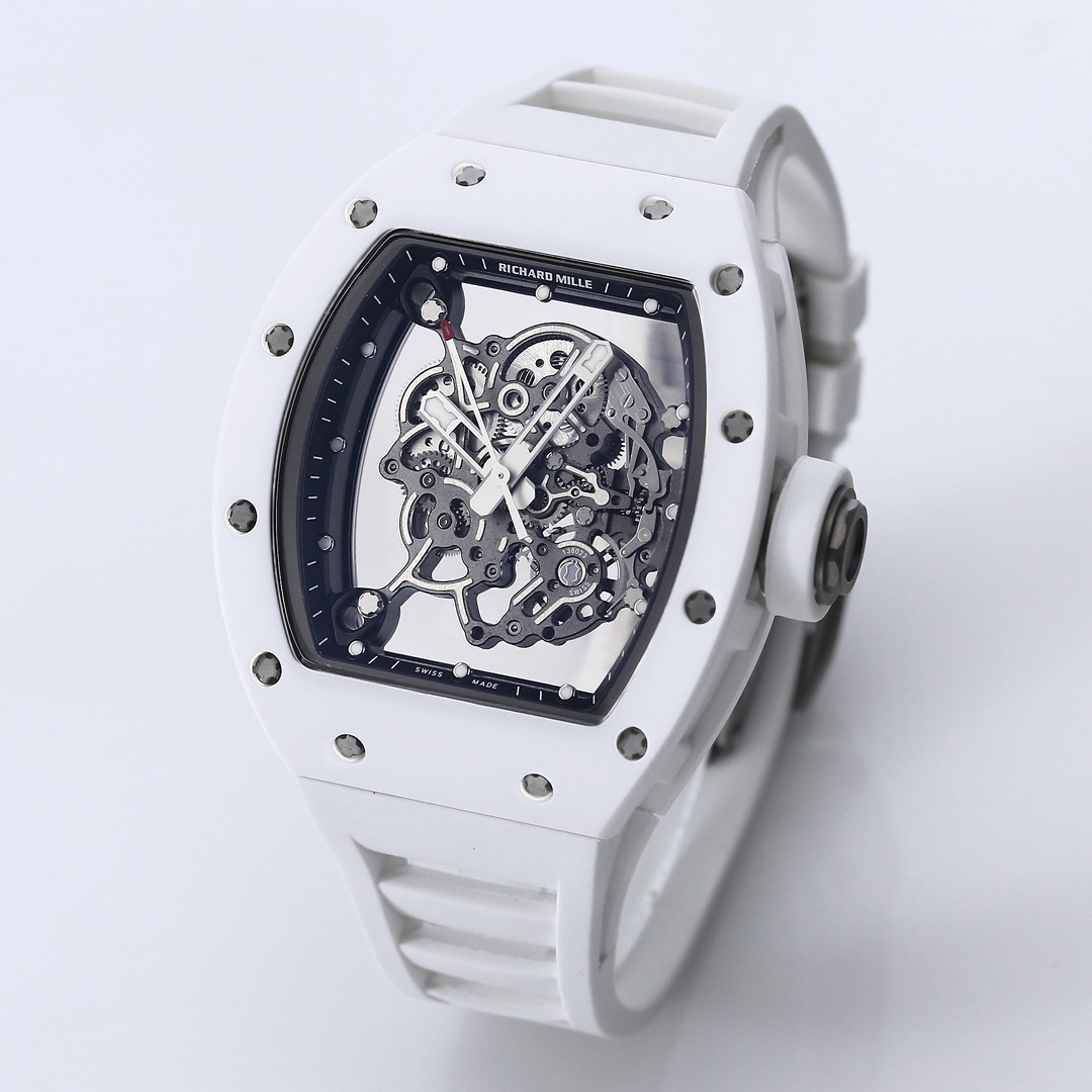 Richard Mille Bbr:2024 Original Movement, 1 Watch Case: Ceramicwatch Case,watch 2 Originalrmul2 3 Diameter:size 90x42.70 ,thickness 5 mm 4 Crystal Strap 6 Clasp:original Millerm055