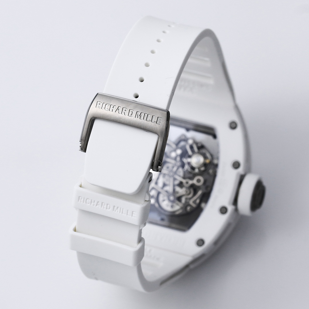 Richard Mille Bbr:2024 Original Movement, 1 Watch Case: Ceramicwatch Case,watch 2 Originalrmul2 3 Diameter:size 90x42.70 ,thickness 5 mm 4 Crystal Strap 6 Clasp:original Millerm055