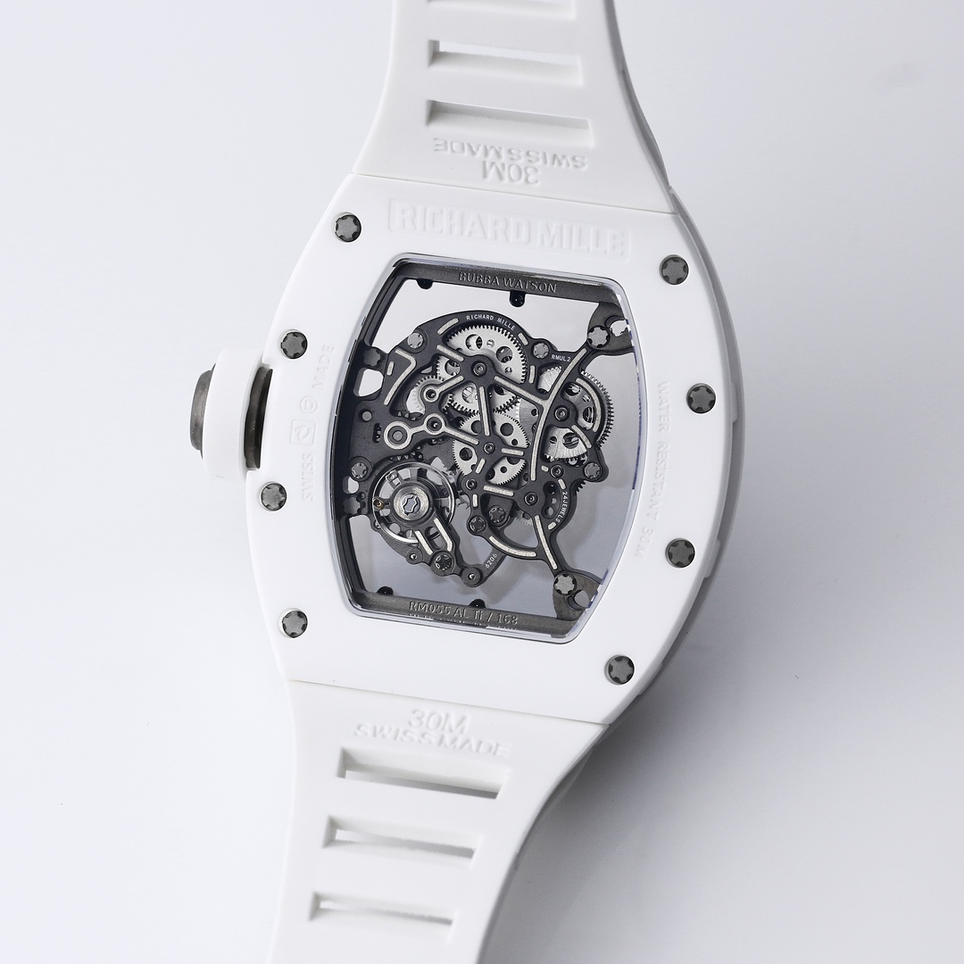 Richard Mille Bbr:2024 Original Movement, 1 Watch Case: Ceramicwatch Case,watch 2 Originalrmul2 3 Diameter:size 90x42.70 ,thickness 5 mm 4 Crystal Strap 6 Clasp:original Millerm055