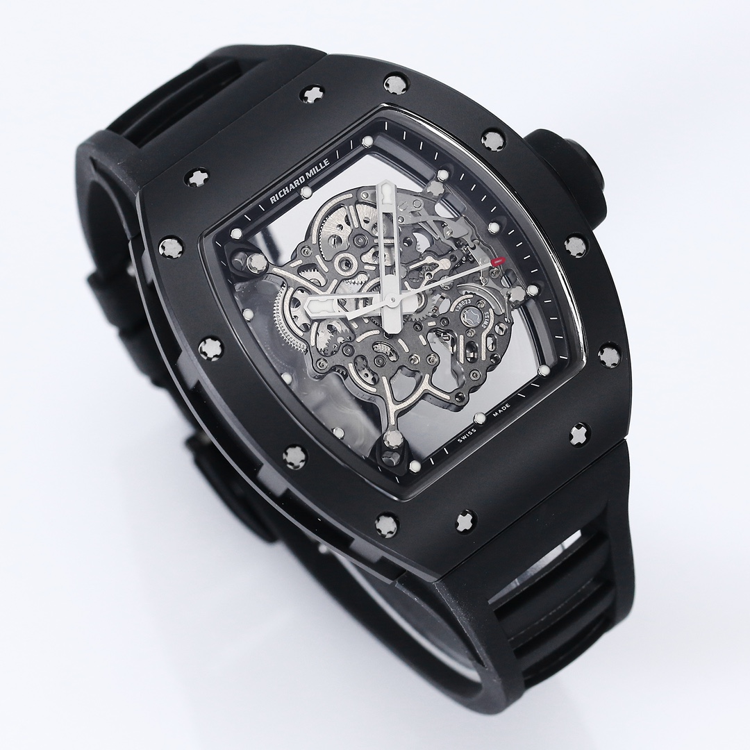 Richard Mille Bbr:2024 Original Movement, 1 Watch Case: Ceramicwatch Case,watch 2 Originalrmul2 3 Diameter:size 90x42.70 ,thickness 5 mm 4 Crystal Strap 6 Clasp:original Millerm055
