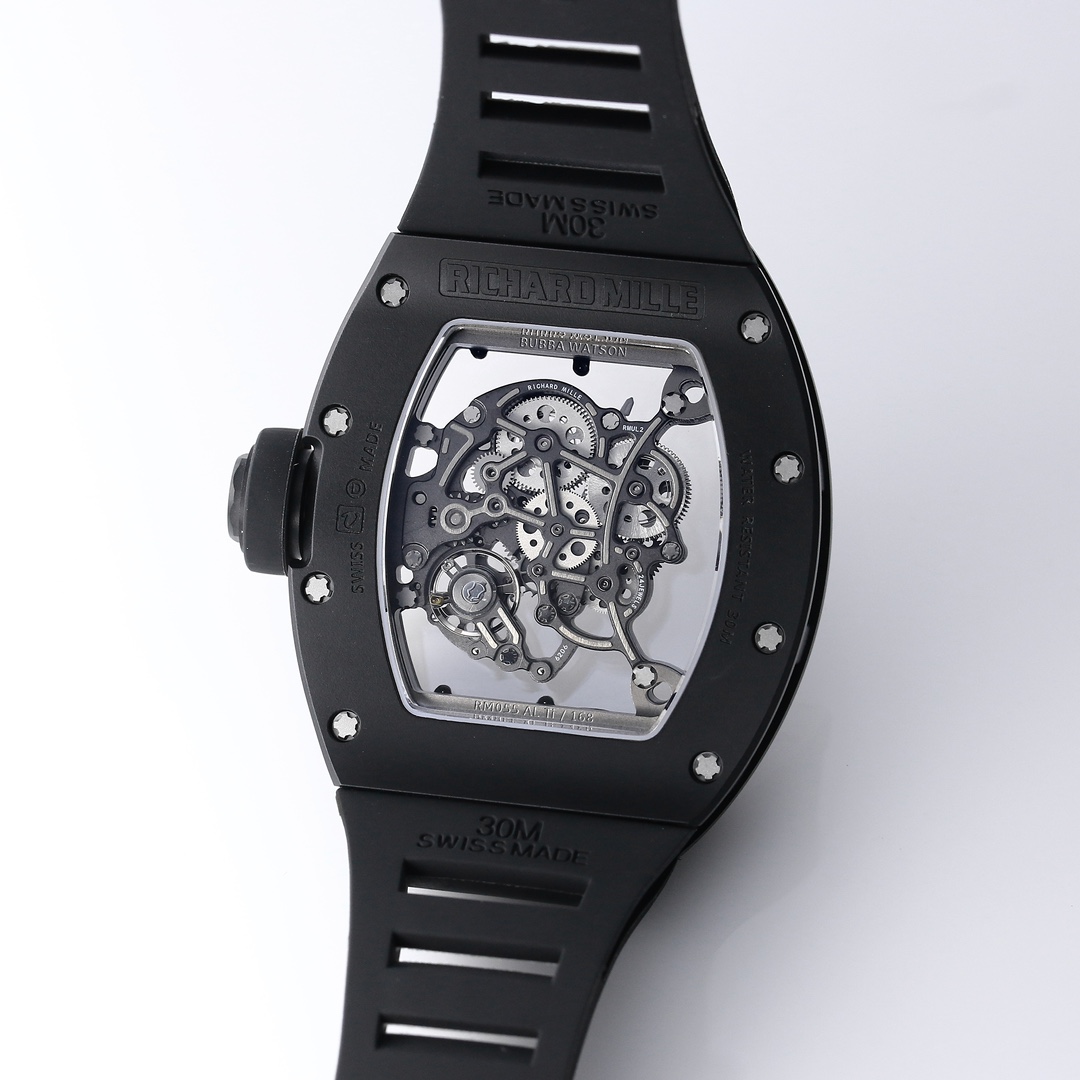 Richard Mille Bbr:2024 Original Movement, 1 Watch Case: Ceramicwatch Case,watch 2 Originalrmul2 3 Diameter:size 90x42.70 ,thickness 5 mm 4 Crystal Strap 6 Clasp:original Millerm055