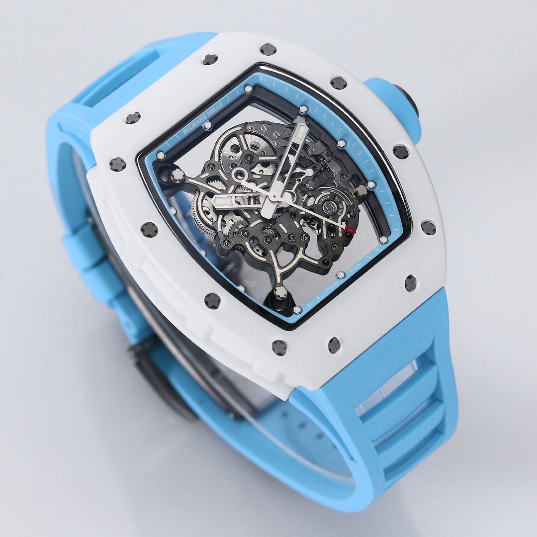 Richard Mille Bbr:2024 Original Movement, 1 Watch Case: Ceramicwatch Case,watch 2 Originalrmul2 3 Diameter:size 90x42.70 ,thickness 5 mm 4 Crystal Strap 6 Clasp:original Millerm055