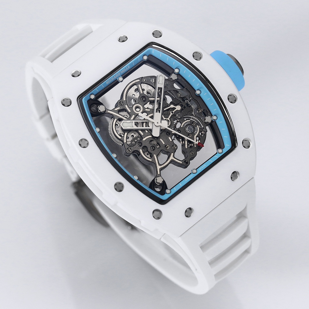 Richard Mille Bbr:2024 Original Movement, 1 Watch Case: Ceramicwatch Case,watch 2 Originalrmul2 3 Diameter:size 90x42.70 ,thickness 5 mm 4 Crystal Strap 6 Clasp:original Millerm055