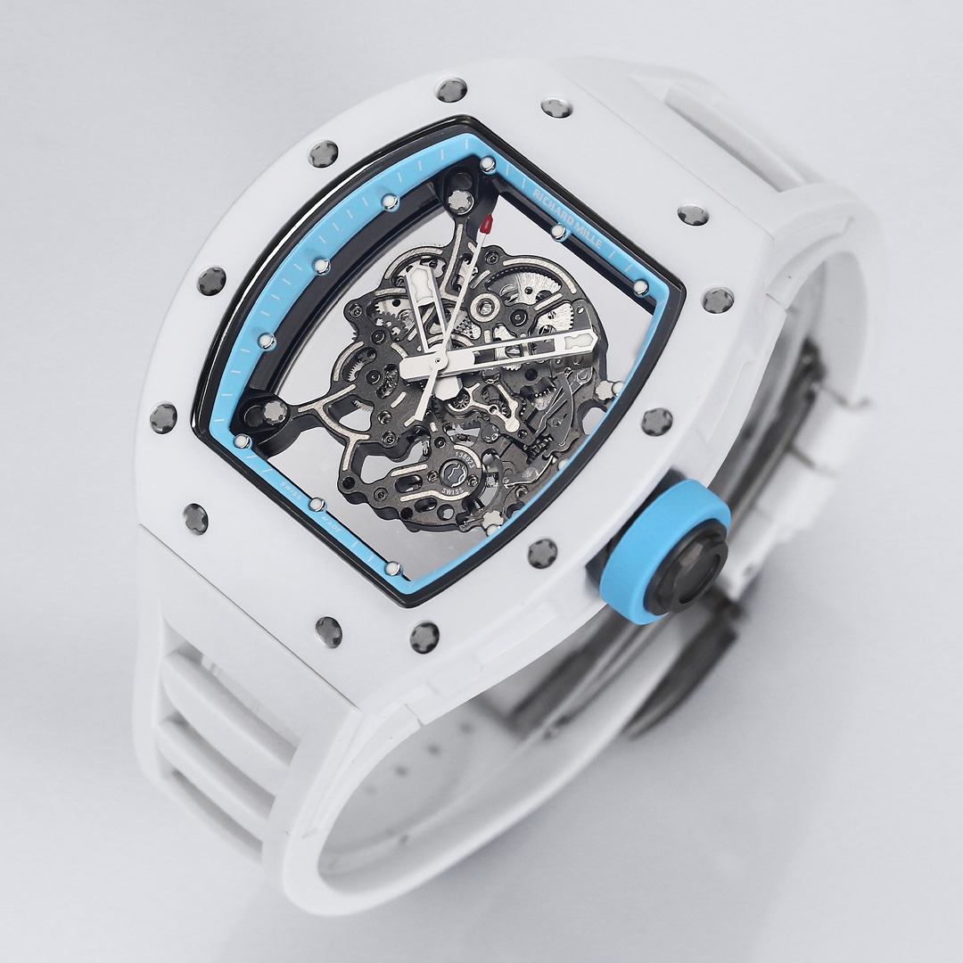 Richard Mille Bbr:2024 Original Movement, 1 Watch Case: Ceramicwatch Case,watch 2 Originalrmul2 3 Diameter:size 90x42.70 ,thickness 5 mm 4 Crystal Strap 6 Clasp:original Millerm055