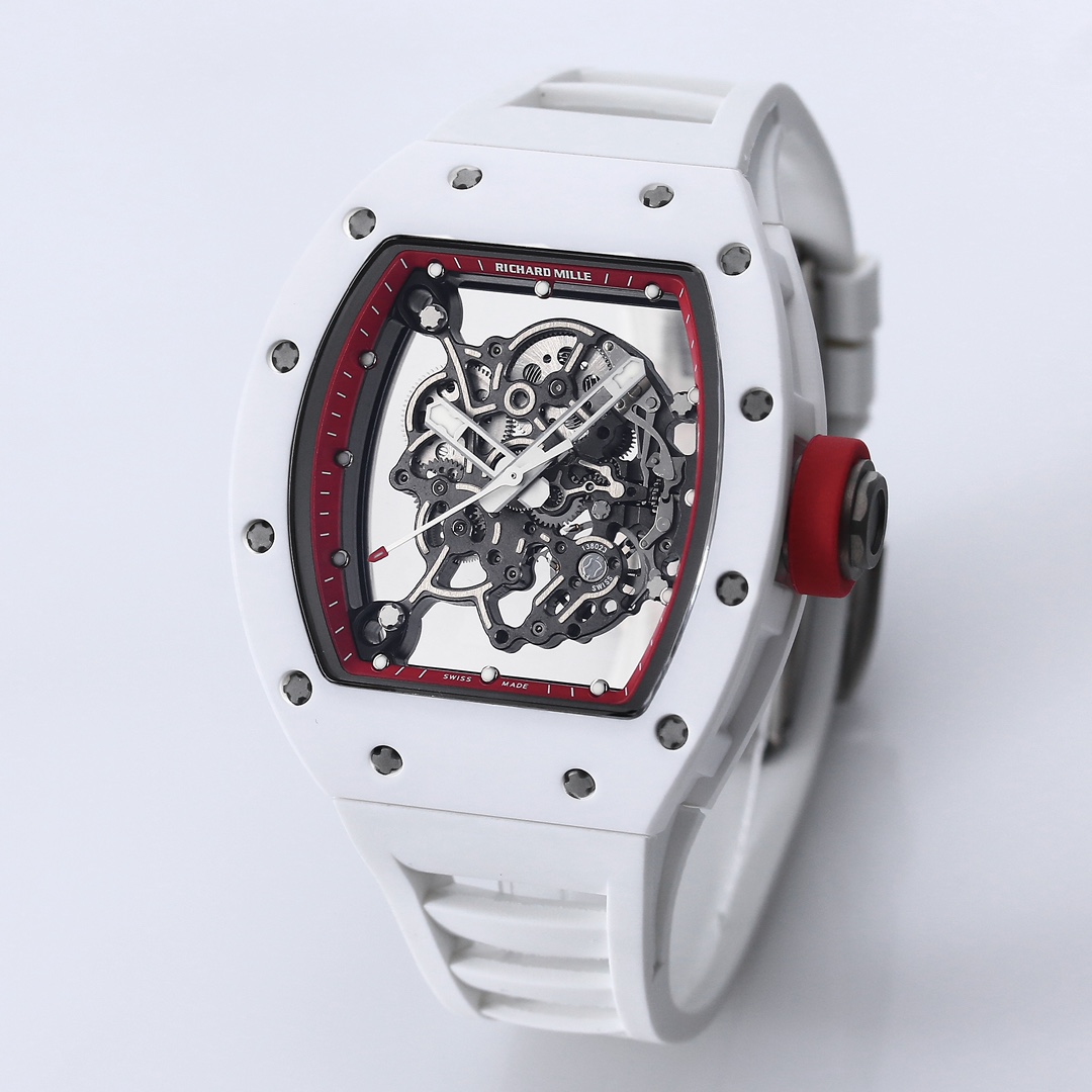 Richard Mille Bbr:2024 Original Movement, 1 Watch Case: Ceramicwatch Case,watch 2 Originalrmul2 3 Diameter:size 90x42.70 ,thickness 5 mm 4 Crystal Strap 6 Clasp:original Millerm055