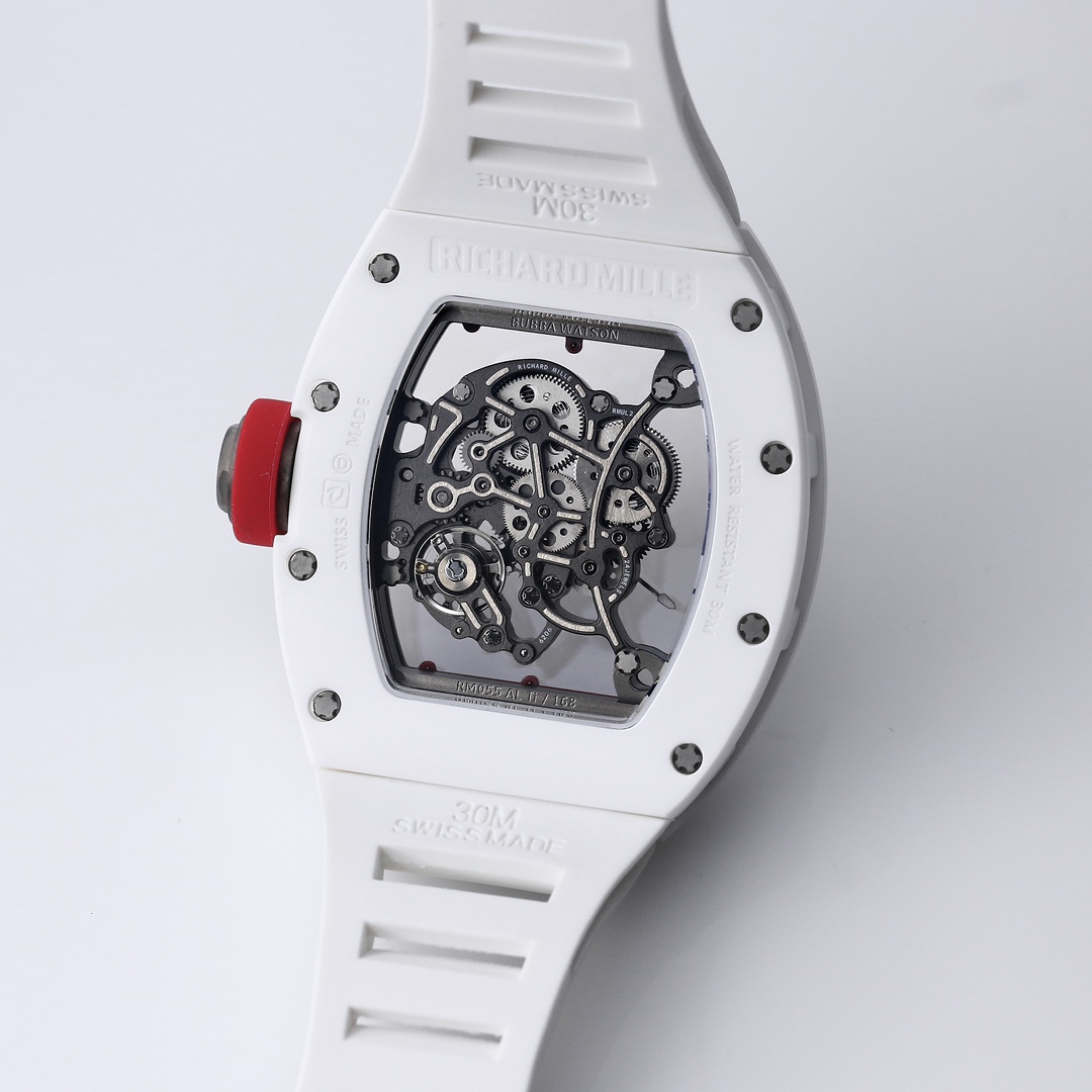 Richard Mille Bbr:2024 Original Movement, 1 Watch Case: Ceramicwatch Case,watch 2 Originalrmul2 3 Diameter:size 90x42.70 ,thickness 5 mm 4 Crystal Strap 6 Clasp:original Millerm055