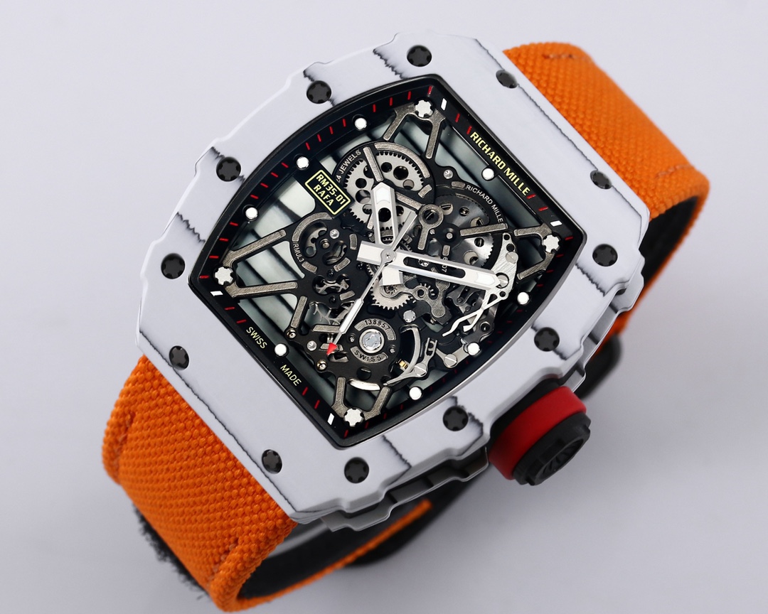 Richard Mille Bbr Millerm 35-01 Rafael Nadal 1 movement: Originalrmul3 2watch Case: Ntptoriginal ,gram 50g, ,cnc Watch Original 3watch Dial: Crystal: Strap: Clasp