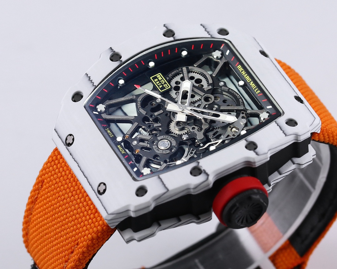 Richard Mille Bbr Millerm 35-01 Rafael Nadal 1 movement: Originalrmul3 2watch Case: Ntptoriginal ,gram 50g, ,cnc Watch Original 3watch Dial: Crystal: Strap: Clasp