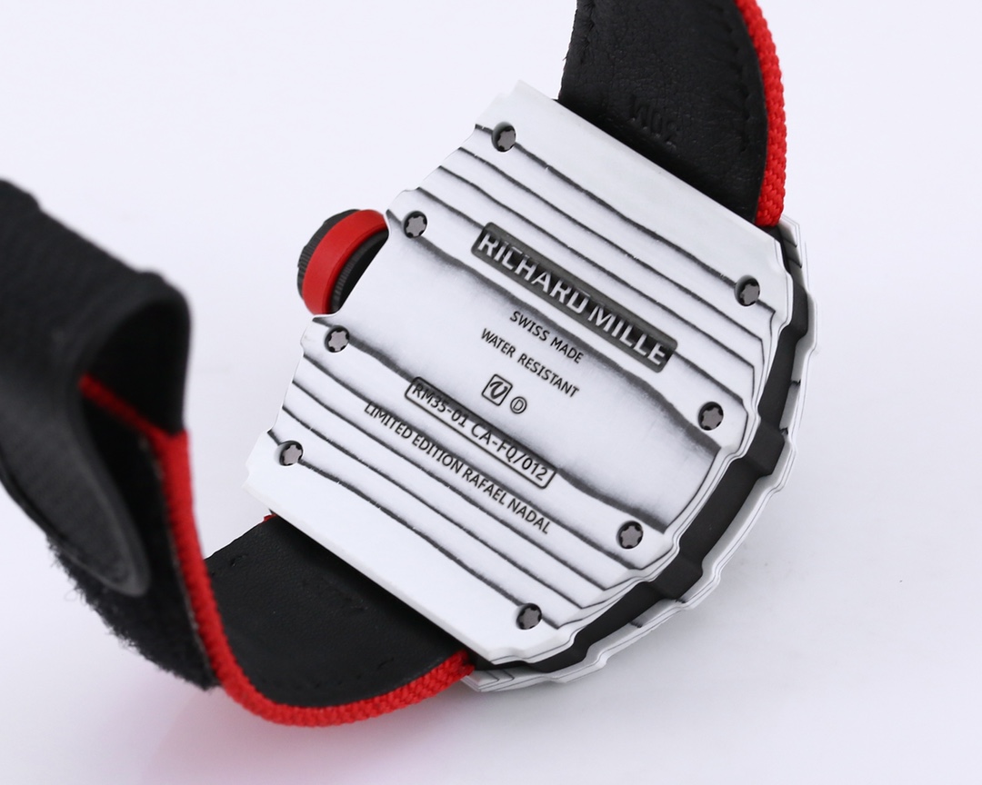 Richard Mille Bbr Millerm 35-01 Rafael Nadal 1 movement: Originalrmul3 2watch Case: Ntptoriginal ,gram 50g, ,cnc Watch Original 3watch Dial: Crystal: Strap: Clasp