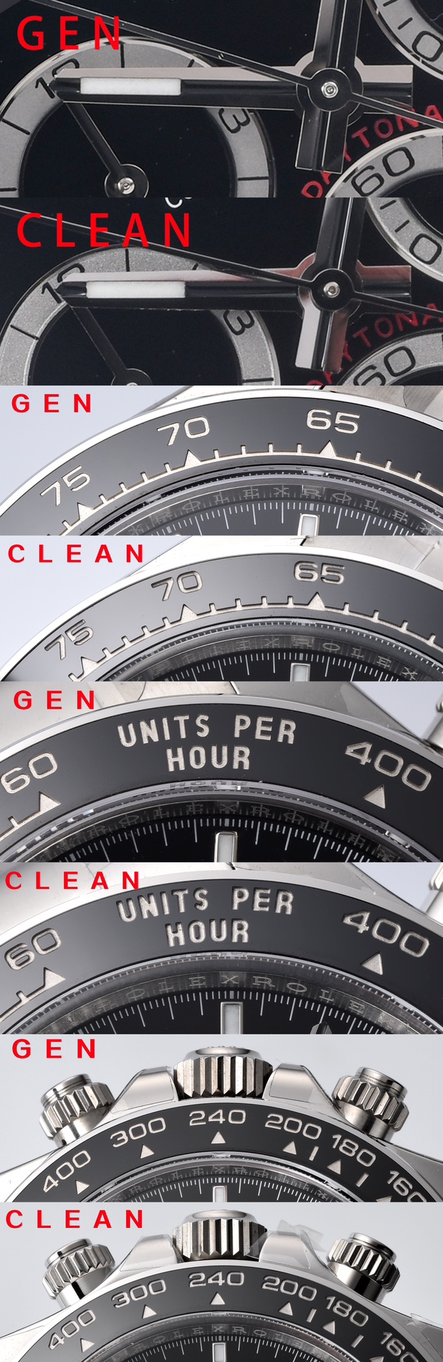 Rolex C 4131new Style 126500 Watch Dial ,4131 Clean Luminous /ps: Hands 4 4130 Case Strap 10w Sh4131 Sh Sh4131 movement Dd4130