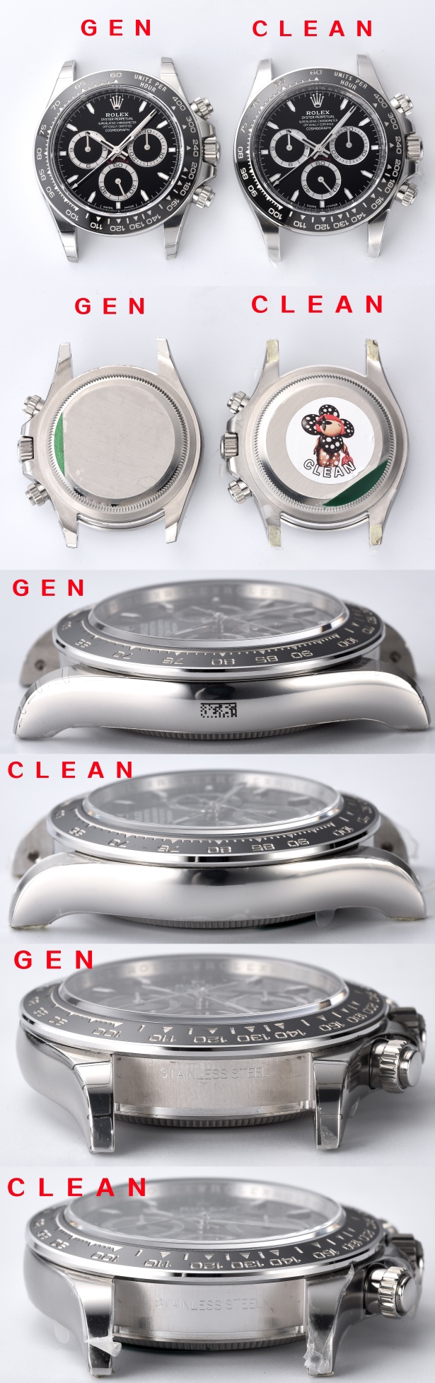 Rolex C 4131new Style 126500 Watch Dial ,4131 Clean Luminous /ps: Hands 4 4130 Case Strap 10w Sh4131 Sh Sh4131 movement Dd4130