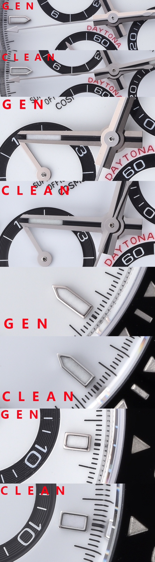 Rolex C 4131new Style 126500 116500 Watch Dial ,clean Luminous /ps: 4131 Hands 4 4130 Case Strap 10w Sh4131 Sh Sh4131 movement Dd4130