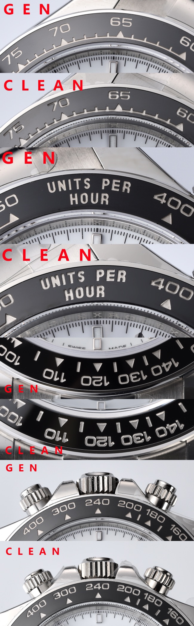 Rolex C 4131new Style 126500 116500 Watch Dial ,clean Luminous /ps: 4131 Hands 4 4130 Case Strap 10w Sh4131 Sh Sh4131 movement Dd4130