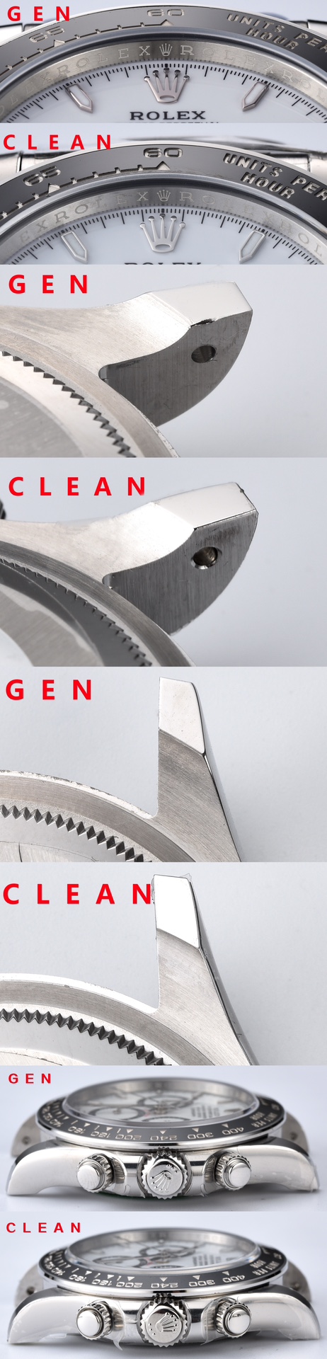 Rolex C 4131new Style 126500 116500 Watch Dial ,clean Luminous /ps: 4131 Hands 4 4130 Case Strap 10w Sh4131 Sh Sh4131 movement Dd4130