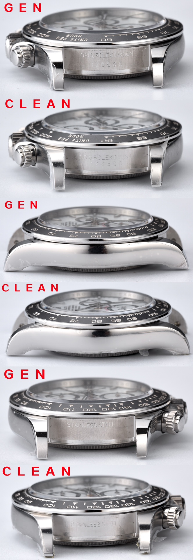 Rolex C 4131new Style 126500 116500 Watch Dial ,clean Luminous /ps: 4131 Hands 4 4130 Case Strap 10w Sh4131 Sh Sh4131 movement Dd4130