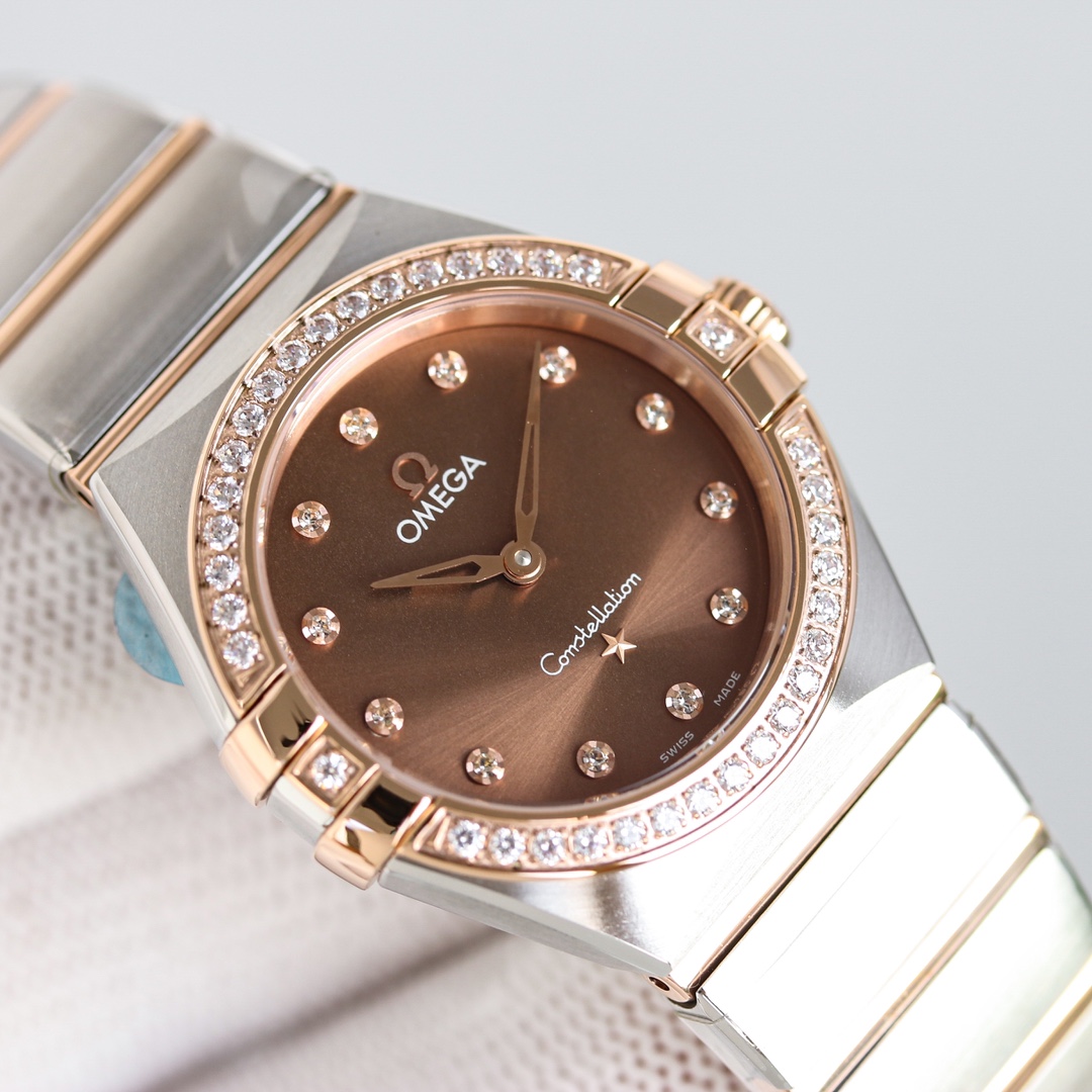 Omega Tw 28 mm quartz Original Mold Opening. 1 Movement 2quartz 3watch Strap Logo 18k 4watch Case ,waterproof 5 6 Air 7