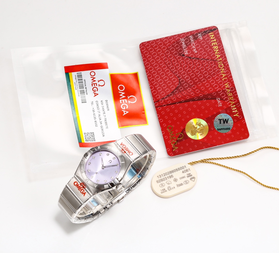 Omega Tw 28 mm quartz Original Mold Opening. 1 Movement 2quartz 3watch Strap Logo 18k 4watch Case ,waterproof 5 6 Air 7