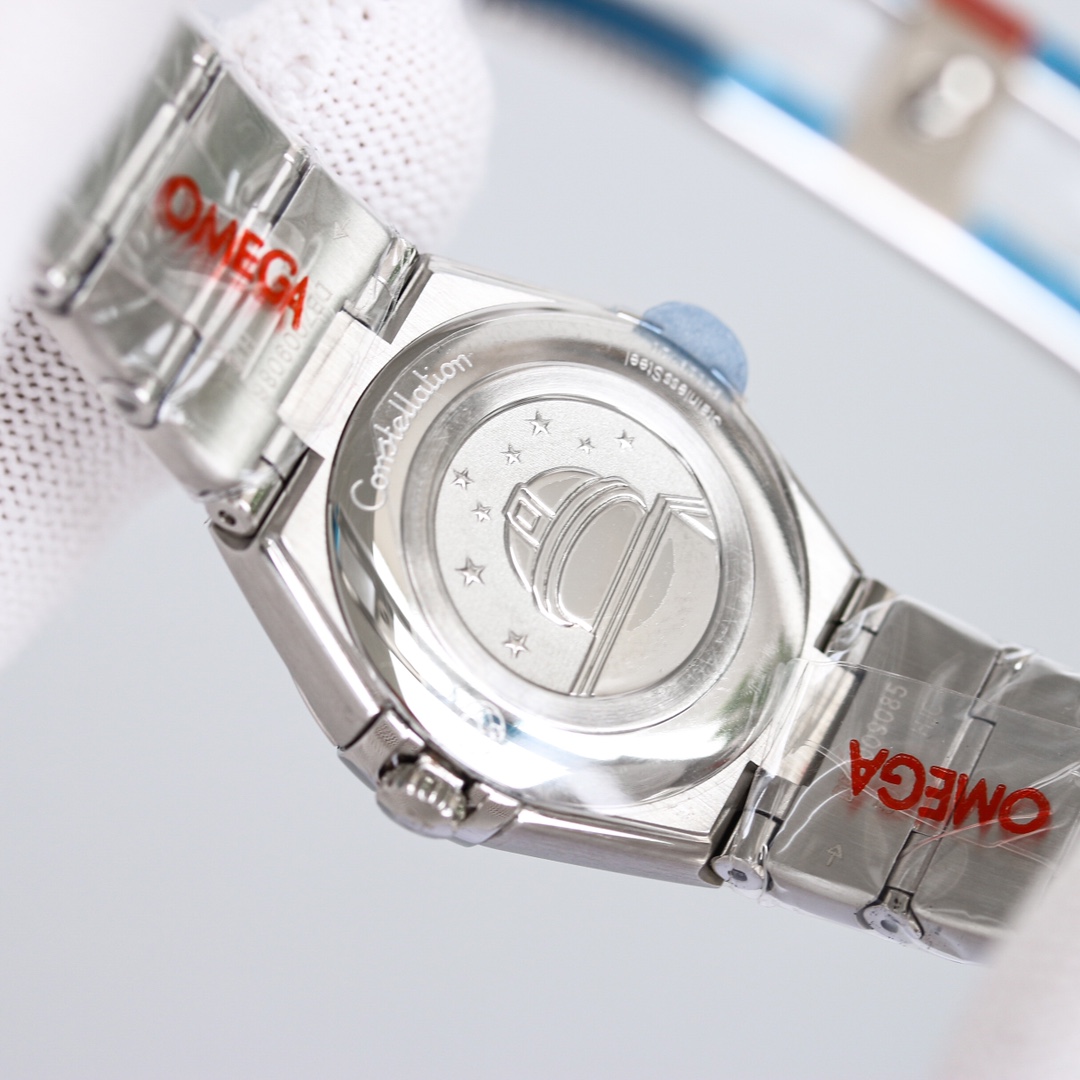 Omega Tw 28 mm quartz Original Mold Opening. 1 Movement 2quartz 3watch Strap Logo 18k 4watch Case ,waterproof 5 6 Air 7